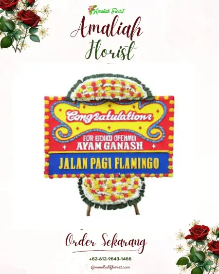 Sewa Papan Bunga Senting